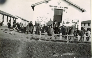 Baraque K12 du camp de Rivesaltes, réservée aux secours suisse aux enfants