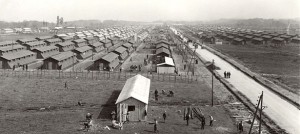 Vue générale du Camp de Gurs à la fin de l'année 1940.