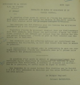 Fonds du Comité de Castres ; "Cantine de guerre - 1940"
