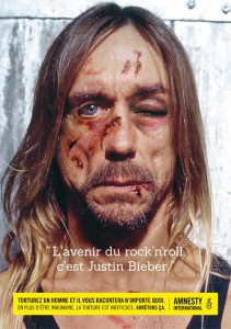 Iggy Pop et la pub d'Amnesty International.