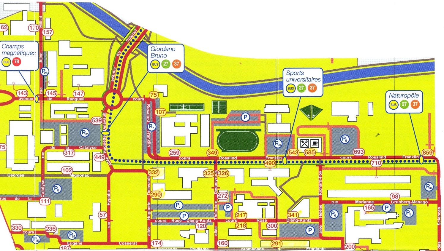Plan Campus Paul Sabatier